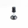 Kit Livellatore per tubo tondo diam. 20 mm con Piedino Filettato Aciaio Zincato M8x50 e base diam. 40 mm