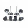 Kit Livellatore per tubo tondo diam. 22 mm con Piedino Filettato Aciaio Zincato M8x50 e base diam. 40 mm