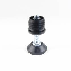 Leveling Kit for 25 mm diam. Round Tube with M10x50 mm Galvanised Steel Adjustable Foot diam. 40 mm - Ajile 3