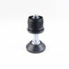 Kit Livellatore per tubo tondo diam. 32 mm con Piedino Filettato Aciaio Zincato M10x50 e base diam. 40 mm