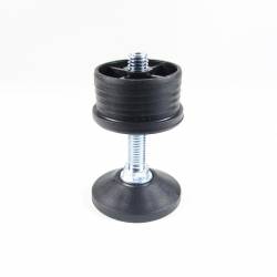 Leveling Kit for 45 mm diam. Round Tube with M10x60 mm Galvanised Steel Adjustable Foot diam. 50 mm - Ajile 3