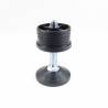Kit Livellatore per tubo tondo diam. 45 mm con Piedino Filettato Aciaio Zincato M10x60 e base diam. 50 mm