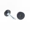 Kit Livellatore per tubo tondo diam. 45 mm con Piedino Filettato Aciaio Zincato M10x60 e base diam. 50 mm