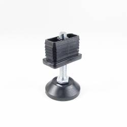 Leveling Kit for 40x20 mm Rectangular Tube with an M8x50 mm Galvanised Steel Adjustable Foot diam. 40 mm - Ajile 3
