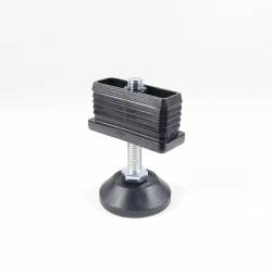 Leveling Kit for 50x20 mm Rectangular Tube with an M8x50 mm Galvanised Steel Adjustable Foot diam. 40 mm - Ajile 3