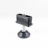 Kit Livellatore per tubo rettangolare 50x20 mm con Piedino Filettato di Aciaio Zincato M8x50 con base diam. 40 mm