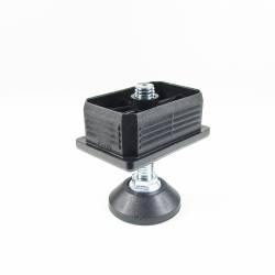 Leveling Kit for 60x40 mm Rectangular Tube with an M10x50 mm Galvanised Steel Adjustable Foot diam. 40 mm - Ajile 3