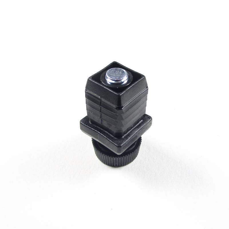 Nivellierset 20x20 mm Quadratrohr mit M8x30 mm Metal Gewindestange und 20 mm Durchm. Rändelplatte