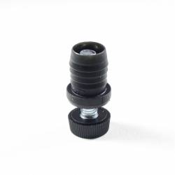 Leveling Kit for 20 mm diam. Round Tube with an M8x30 mm Galvanised Steel Knurled Adjustable Foot diam. 20 mm - Ajile 3