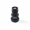 Leveling Kit for 22 mm diam. Round Tube with an M8x30 mm Galvanised Steel Knurled Adjustable Foot diam. 25 mm