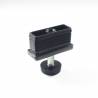 Kit Livellatore per tubo rettangolare 50x20 mm con Piedino Filettato Aciaio Zincato M8x30 con base zigrinata diam. 25 mm
