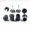 Kit Livellatore per tubo rondo diam. 20 mm con Piedino Filettato Aciaio Zincato M8x30 con base alta zigrinata diam. 30 mm