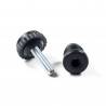 Nivellierset 22 mm Durchm. Rundrohr mit M8x30 mm Metal Gewindestange und 30 mm Durchm. Hohe Rändelplatte