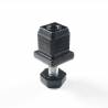 Leveling Kit for 20x20 mm Square Tube with an M8x30 mm Galvanised Steel 19 mm Hex Foot