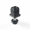 Leveling Kit for 22x22 mm Square Tube with an M8x30 mm Galvanised Steel 19 mm Hexagonal Foot