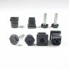Leveling Kit for 22x22 mm Square Tube with an M8x30 mm Galvanised Steel 19 mm Hexagonal Foot