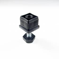 Leveling Kit for 25x25 mm Square Tube with an M10x40 mm Galvanised Steel 24 mm Hexagonal Foot - Ajile 3