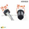 Leveling Kit for 20 mm diam. Round Tube with an M8x30 mm Galvanised Steel 19 mm Hexagonal Foot