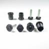 Leveling Kit for 20 mm diam. Round Tube with an M8x30 mm Galvanised Steel 19 mm Hexagonal Foot