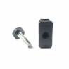Leveling Kit for 40x20 mm Rectangular Tube with an M8x30 mm Galvanised Steel 19 mm Hexagonal Foot