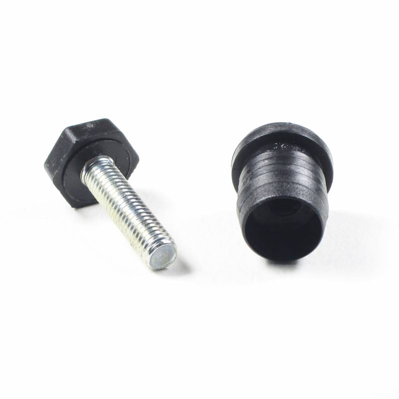 Nivellierset 22 mm Durchm. Rundrohr mit M8x30 mm Metal Gewindestange und 19 mm Hex Stellfläche