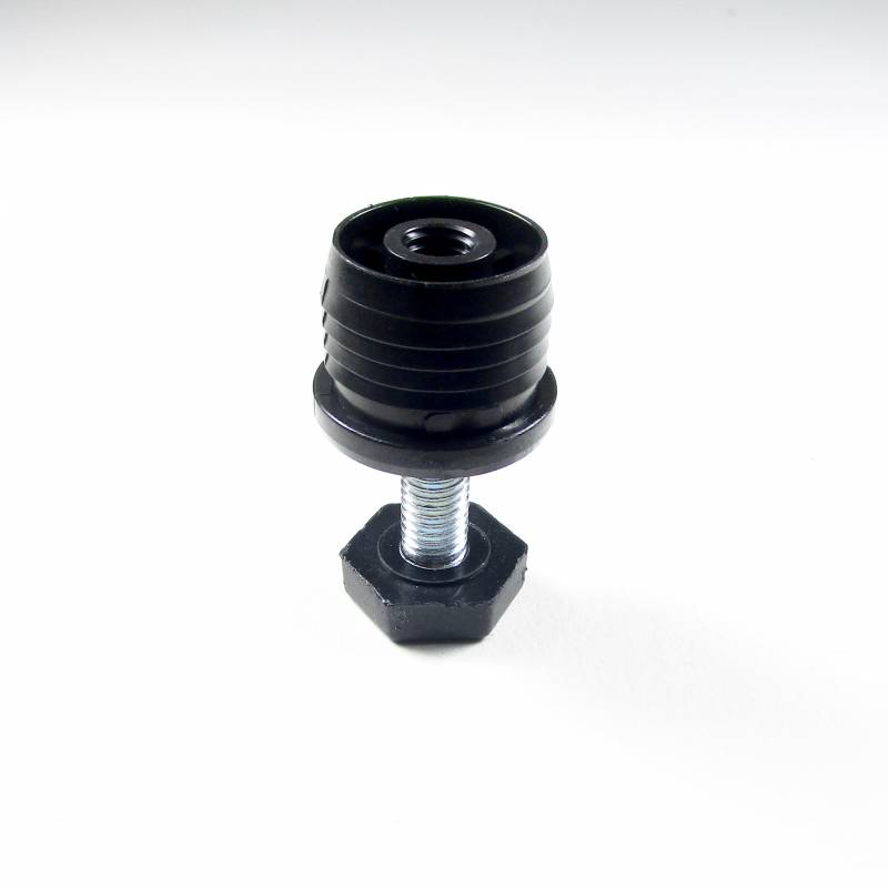 Nivellierset 30 mm Durchm. Rundrohr mit M10x40 mm Metal Gewindestange und 24 mm Hex Stellfläche