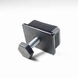 Leveling Kit for 60x40 mm Rectangular Tube with an M10x40 mm Galvanised Steel 24 mm Hexagonal Foot - Ajile 3