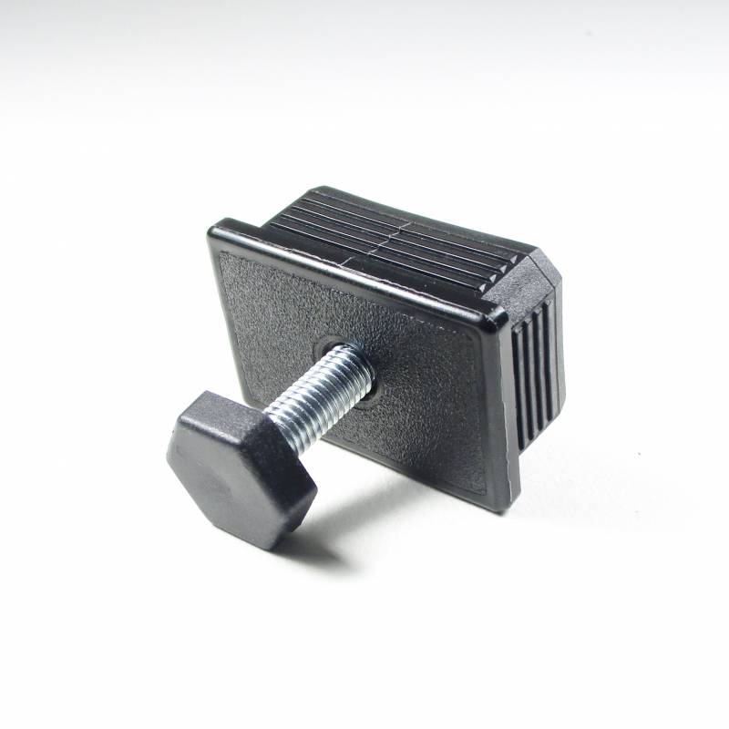 Leveling Kit for 60x40 mm Rectangular Tube with an M10x40 mm Galvanised Steel 24 mm Hexagonal Foot