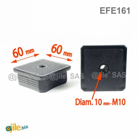 Inserto Filettato Scaffale Collegamento Tubo Quadrato In Acciaio - Foto 6