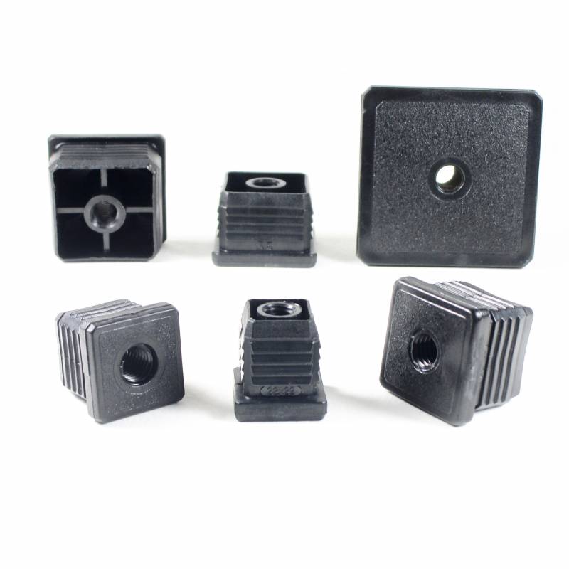 Rectangular M8 threaded ribbed insert for 40 x 20 mm outer dimension ...