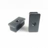 M10 Fussstopfen mit Gewindeloch für Rechteckrohr 60 x 30 mm Aussenmass SCHWARZ