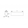 10,2 x 20 x 10 : Distanziatore Cilindrico con foro passante per Vite M10, lunghezza 10 mm