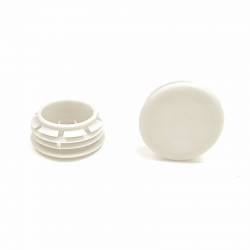 Plastic sealing hole plug WHITE for sealing 25 - 28 mm diameter hole, with a 30 mm diameter head - Ajile 1