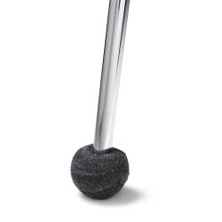 Silent Padded Ferrule Furniture Sock in GRAY Reinforced Felt for 16 to 22 mm Diameter Chair Legs - ajile