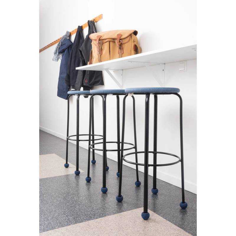 Silent Padded Ferrule Furniture Sock in GRAY Reinforced Felt for 16 to 22 mm Diameter Chair Legs - ajile