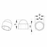 Screw and Nut Covers, White, Gray, Black, in all common sizes