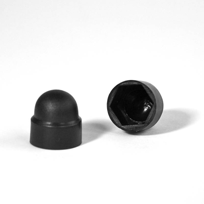 Cache vis écrou noir