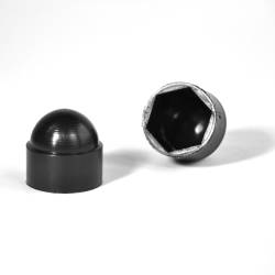 Cache vis écrou noir