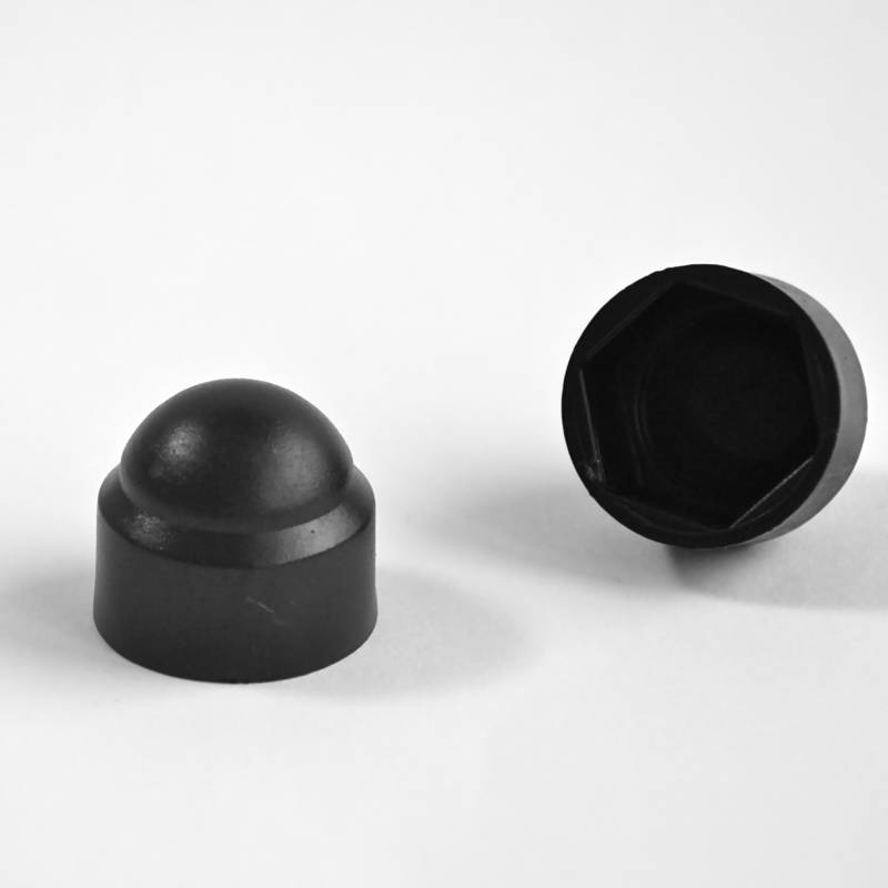 Cache vis écrou noir