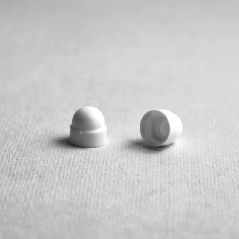 Screw and Nut Covers, White, Gray, Black, in all common sizes