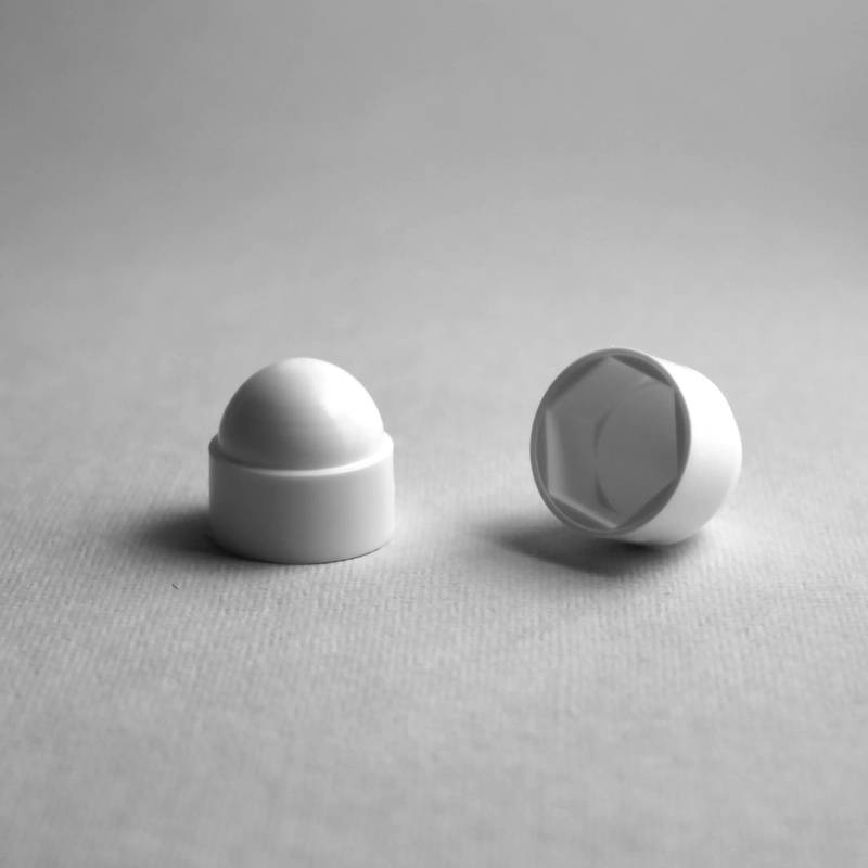 Screw and Nut Covers, White, Gray, Black, in all common sizes