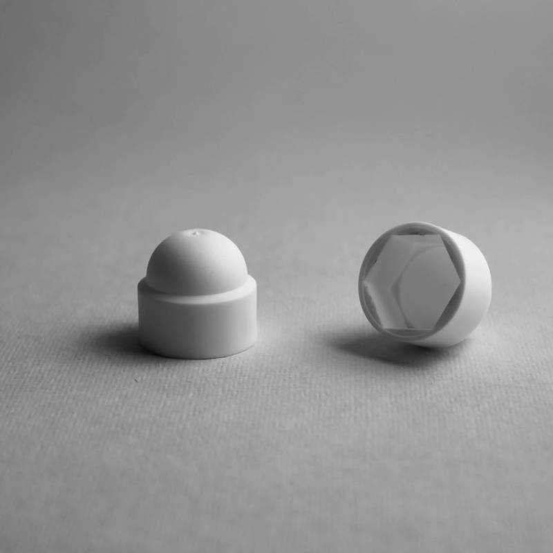 Cache vis écrou blanc
