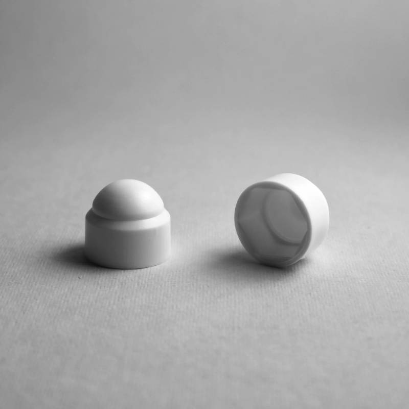 Cache vis écrou blanc