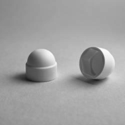 Cache vis écrou blanc