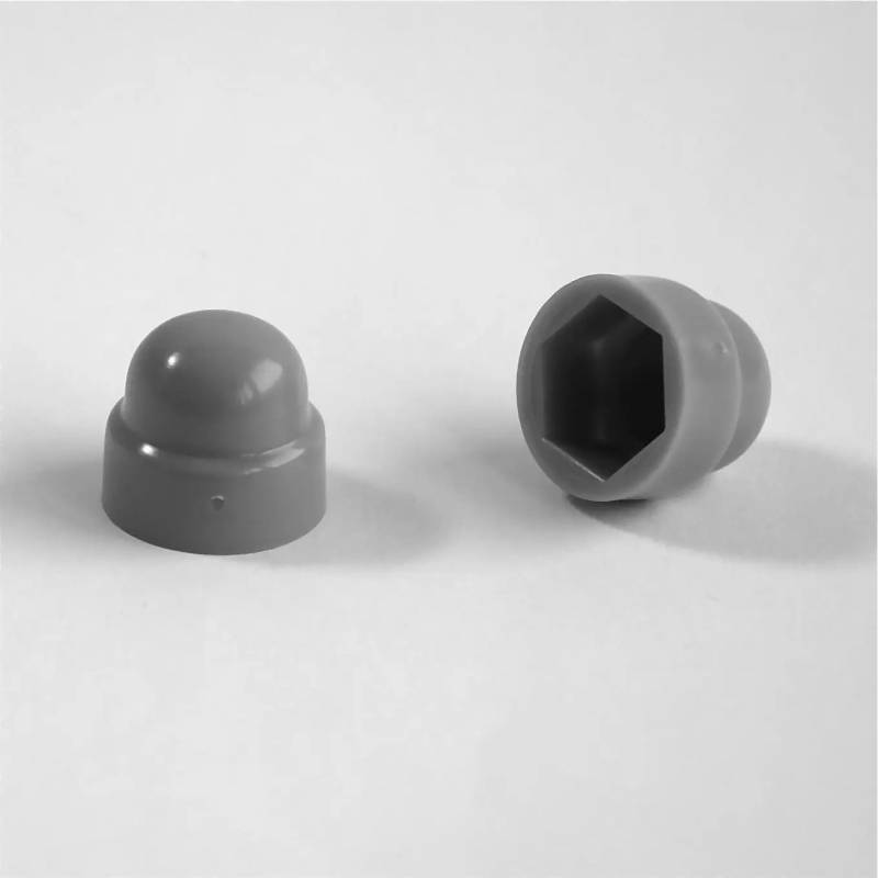 Cache vis écrou gris