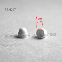 copy of M8: 13 mm Schlüssel, runde Schutzkappen mit Innensechskant für Muttern und Schraubenköpfe - SCHWARZ