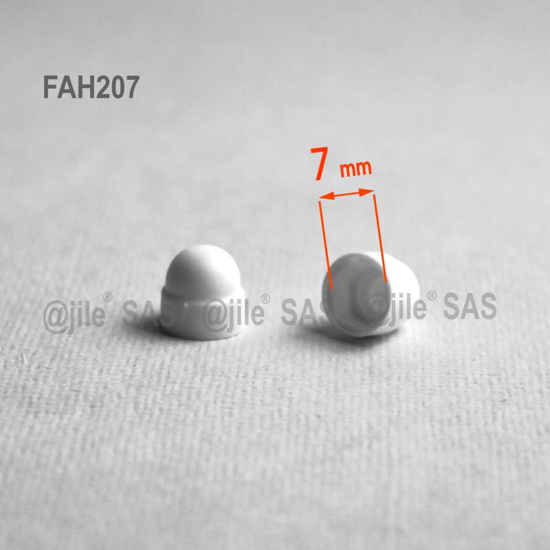 Screw and Nut Covers, White, Gray, Black, in all common sizes