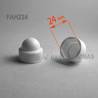 Screw and Nut Covers, White, Gray, Black, in all common sizes