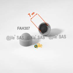 copy of M8: 13 mm Schlüssel, runde Schutzkappen mit Innensechskant für Muttern und Schraubenköpfe - SCHWARZ