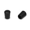 Thermoplastic Rubber Bush Ferrule BLACK for 3 mm Diameter Tube - finishing caps - screw-nut cap - ajile